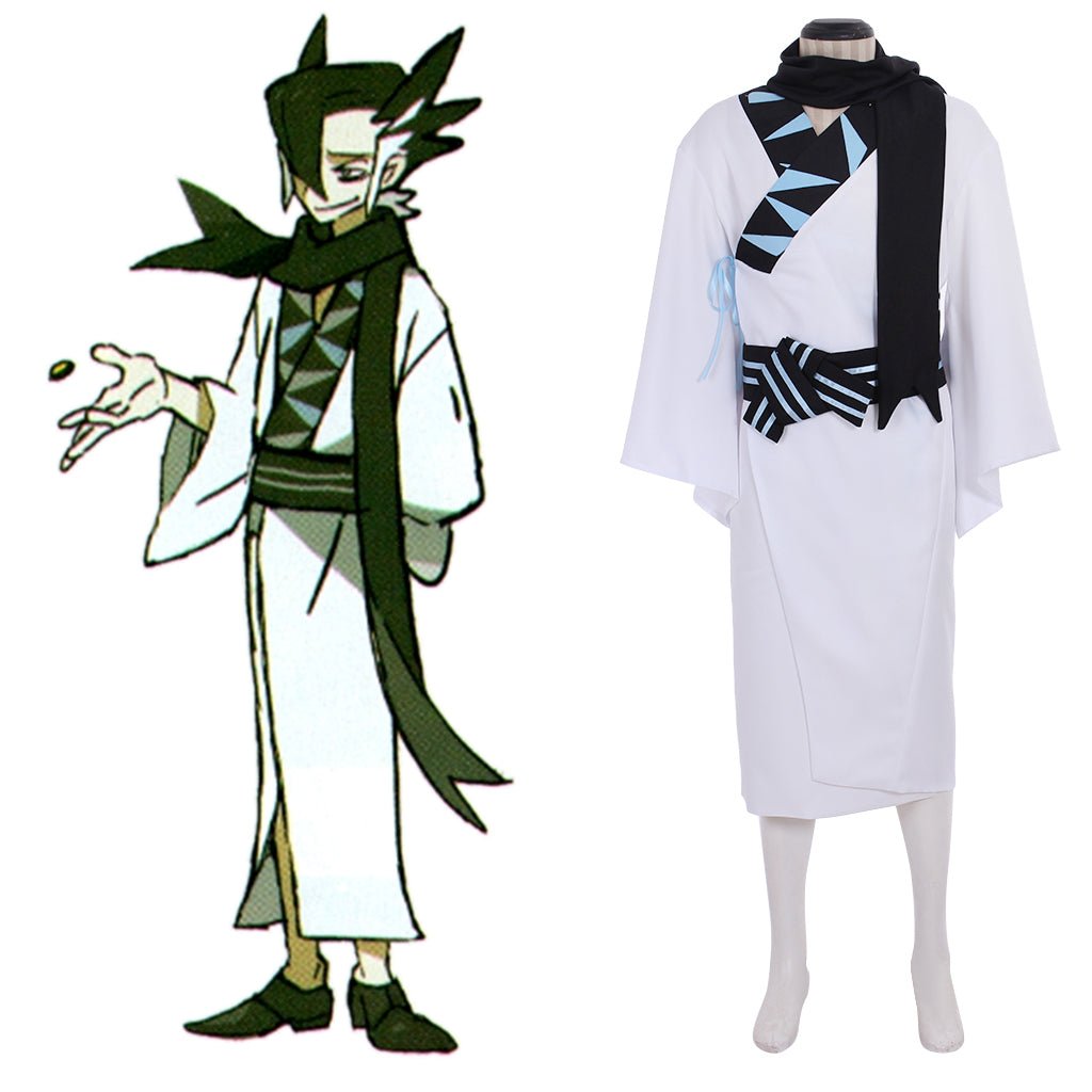Pokemon Grimsley Cosplay Kostüm - Elite Four Dark-Type Trainer Outfit