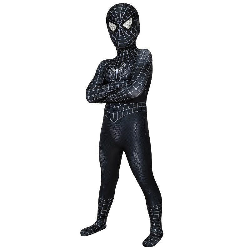 Venom Kinder Cosplay Kostüm Eddie Brock Spider-Man 3 3D gedruckter Anzug