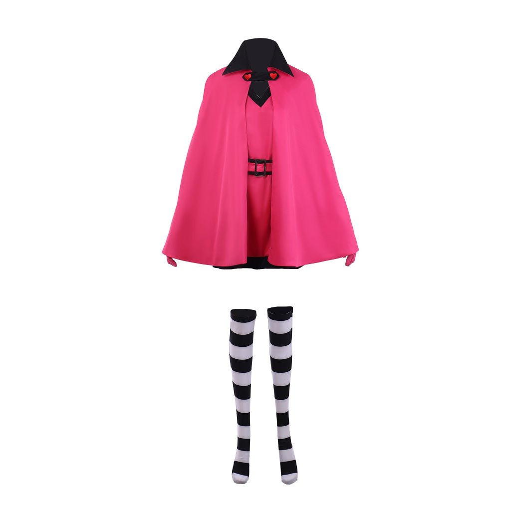 Sugar Sugar Rune Chocolat Meilleure Rosa Kleid Umhang mit Hut Cosplay Kostüm