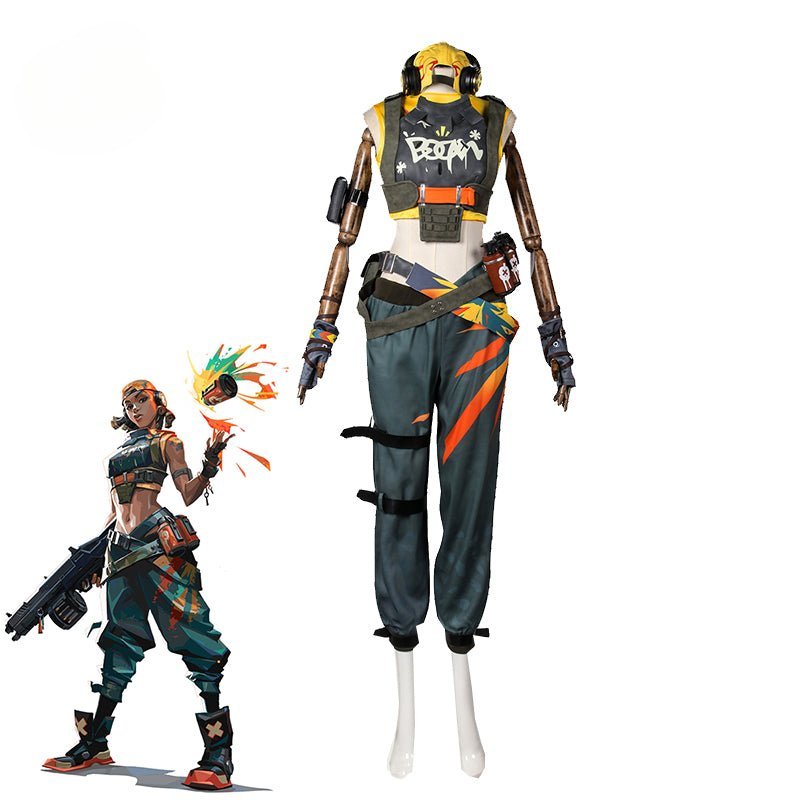 Spiel Valorant Raze Cosplay Kostüm Duelanten Raze Agentin Frauen Punk Uniform Halloween Party Outfit