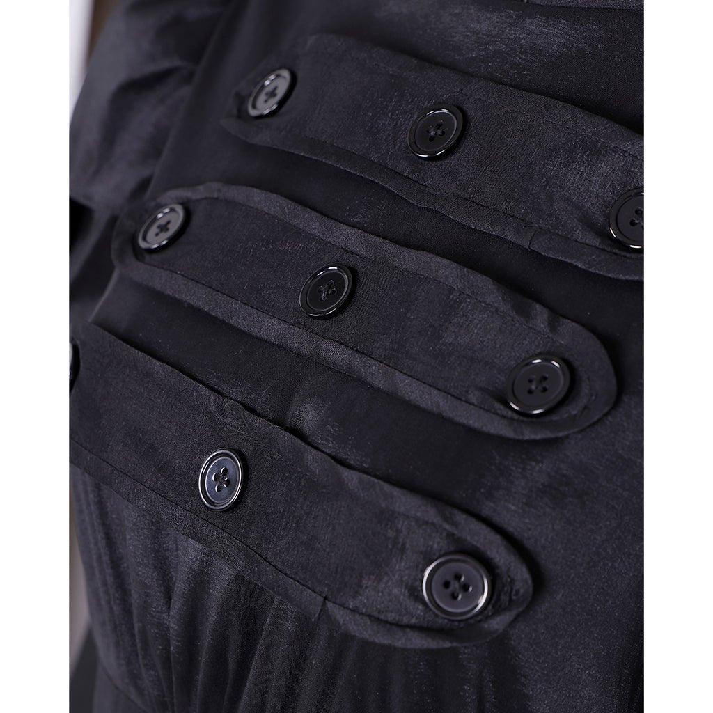 Hamilton Musical Eliza Cosplay Kostüm | Maßgefertigtes Schwarzes Ballkleid