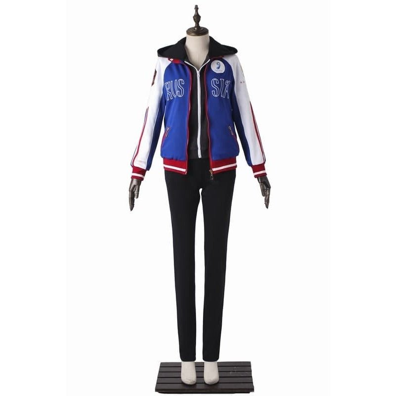 YURI!!! on ICE Yuri Plisetsky Cosplay Jacke Halloween Party Kostüm Set