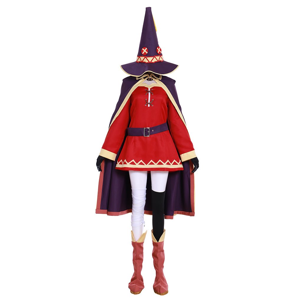 KonoSuba Megumin Erz-Zauberin Hexen Rot Halloween Cosplay Kostüm