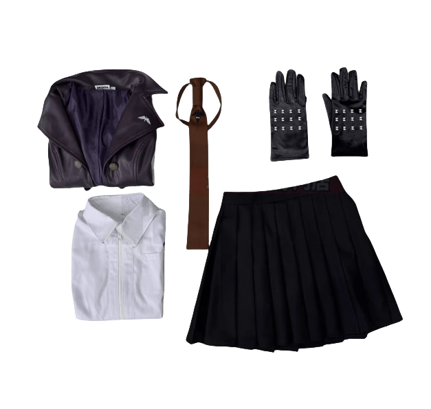 Kirigiri Kyouko Cosplay Kostüm - Danganronpa Spielcharakter Outfit