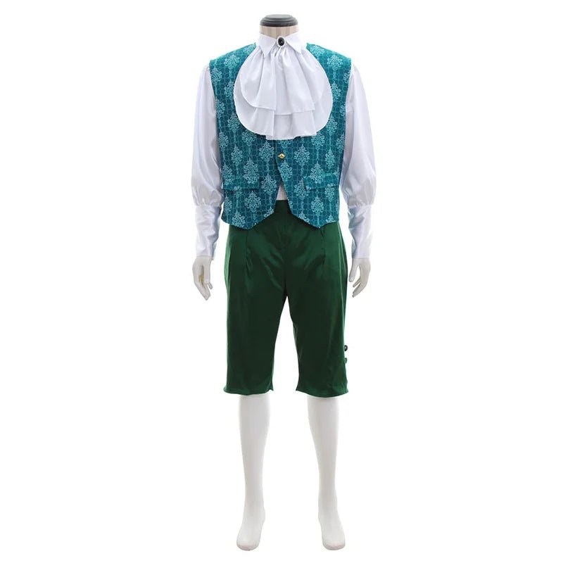 Mittelalterliches Steampunk Trenchcoat & Hemd Set - Vintage Prinz Viktorianisch Edwardianisch Überzieher | Silberkönig