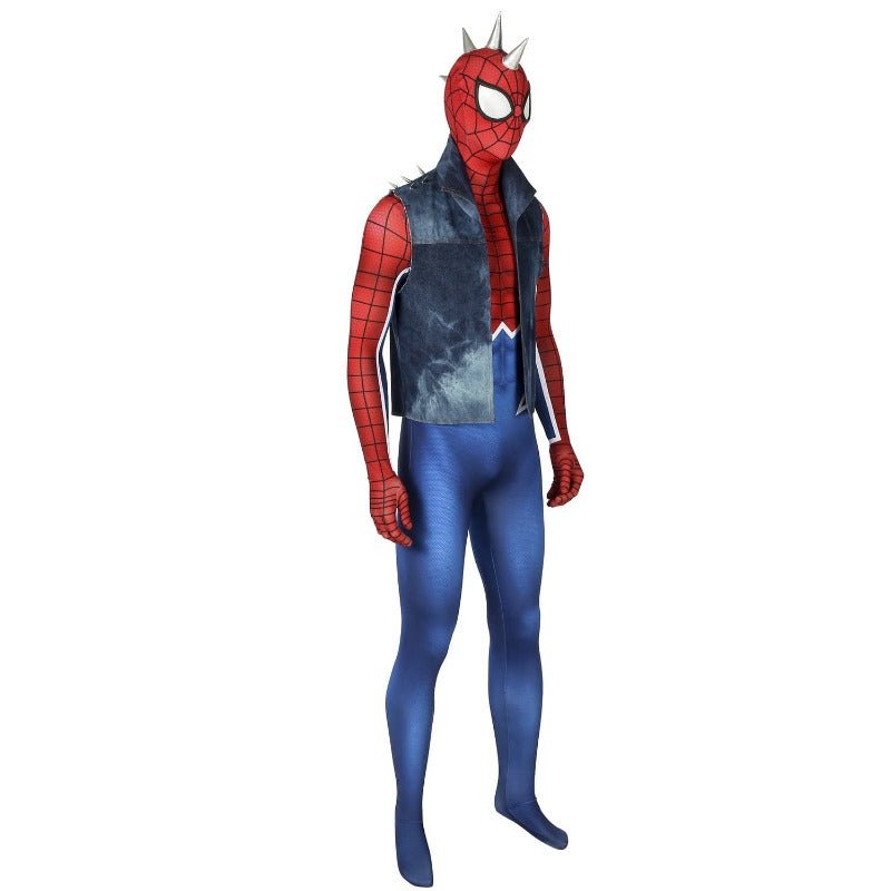 Punk-Rock Spidey Cosplay Kostüm Hobart Brown Spider-Man Anzug für Fans