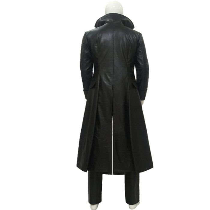 Film Cosplay Hook Kostüm Schwarze Uniform Kapitän Outfit Vollständiges Set | Jacke, Weste, Hemd, Hose | Viktorianisches Piraten Halloween Kleidung