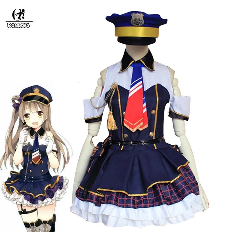 LoveLive! Kotori Minami Cosplay Kostüm Anime Love Live Lolita Minami Kotori Polizistin Kostüm Damen Uniform Halloween