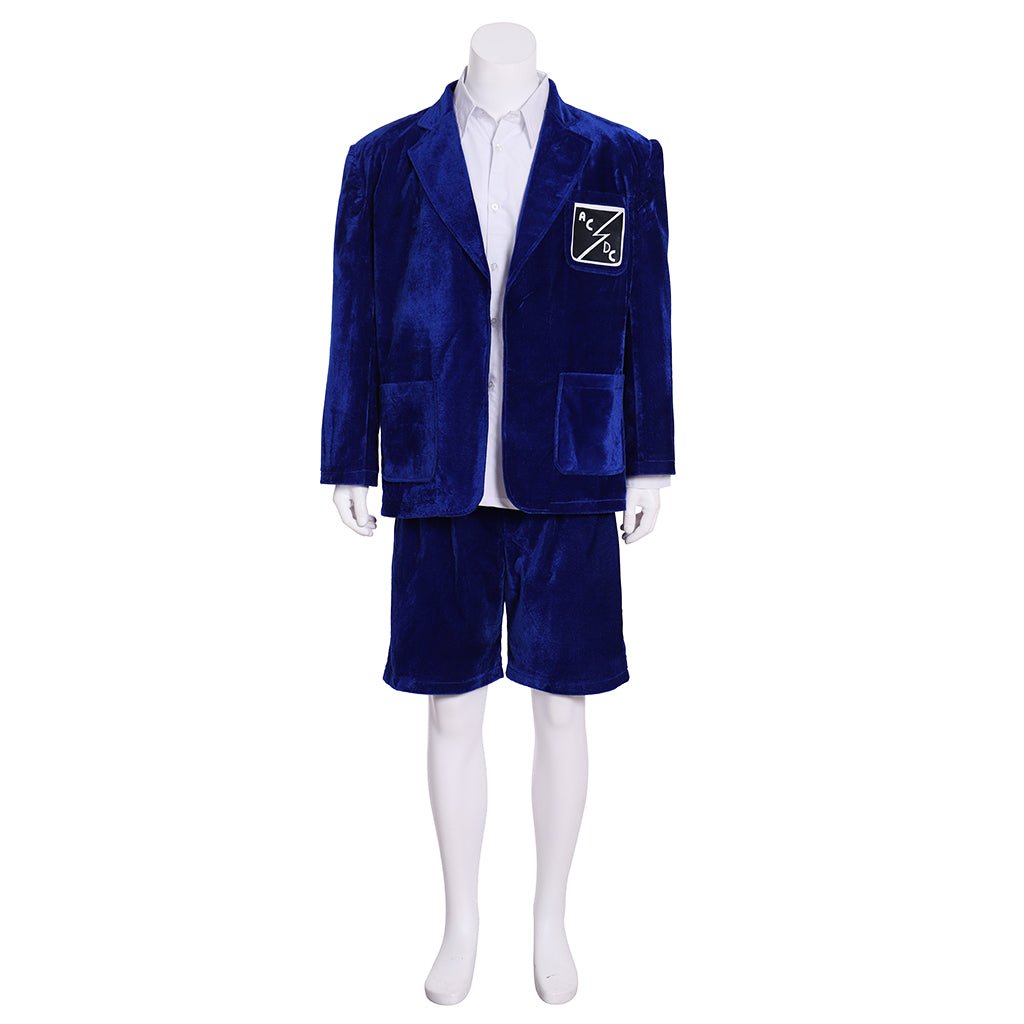 AC/DC Angus Young Cosplay Kostüm für Männer/Frauen | Schuljungen Uniform Blazer Anzug
