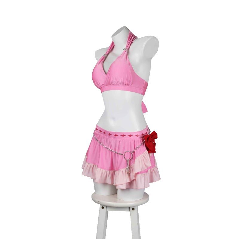 Aerith Gainsborough Badeanzug - Final Fantasy VII Remake Cosplay Pinker Halter Badeanzug