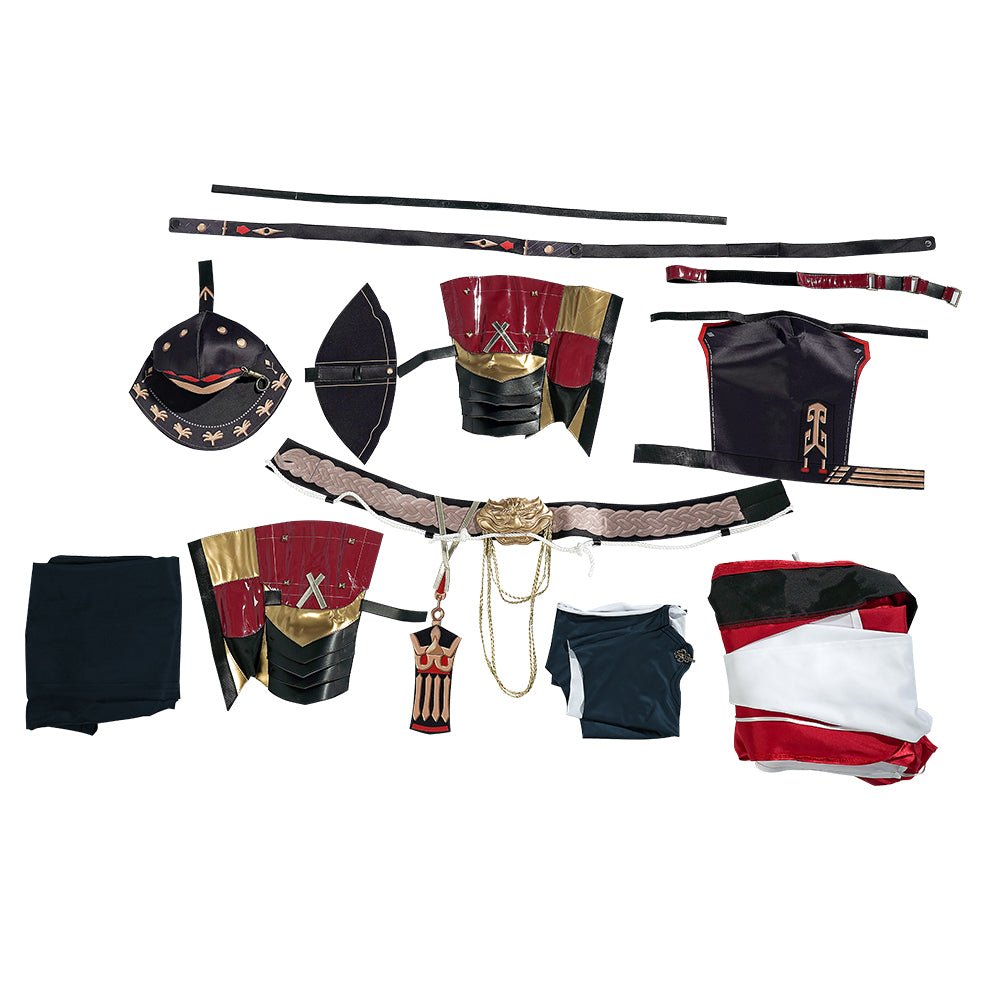 Code: Luan - Sun Ce Cosplay Kostüm für Männer - Hochwertiges Spielcharakter-Outfit