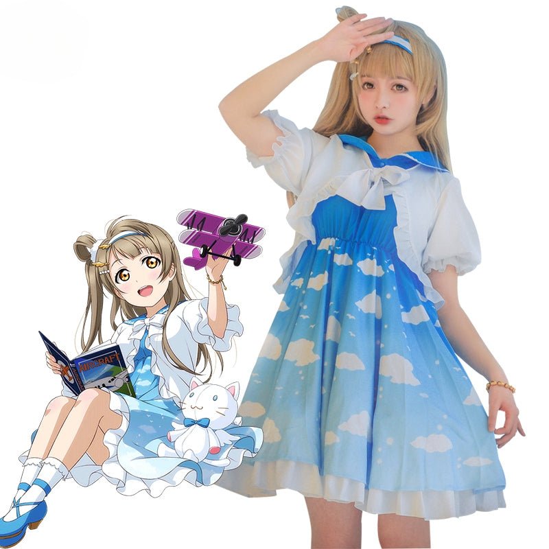 Lovelive Sky Cosplay Kostüm Maki Rin Nico Umi Cosplay Liebe Live Eli Kotori Kotori Kostüm Hanayo Nozomi Lolita Kleid