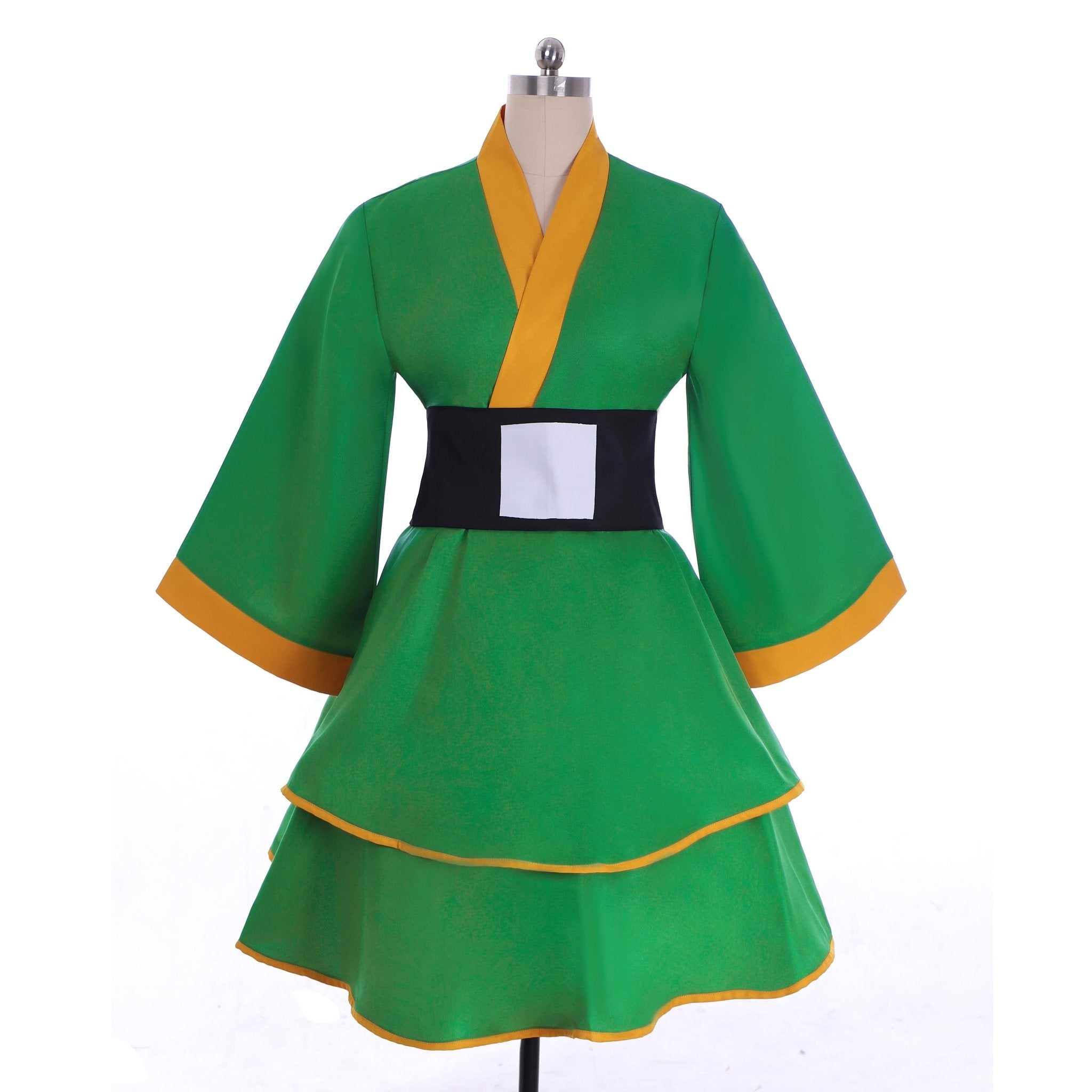 Hunter X Hunter Gon Freecss Cosplay Kostüm - Damen Lolita Grünes Kimono Kleid