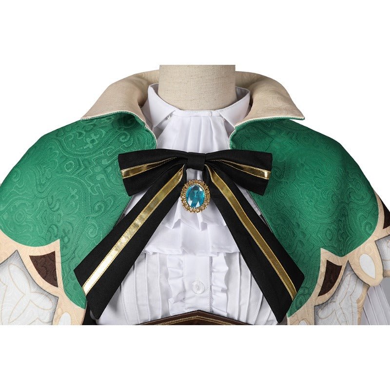 Venti Cosplay Kostüm Genshin Impact Outfit Perücke Chinesischer Stil Halloween Kostüm für Frauen
