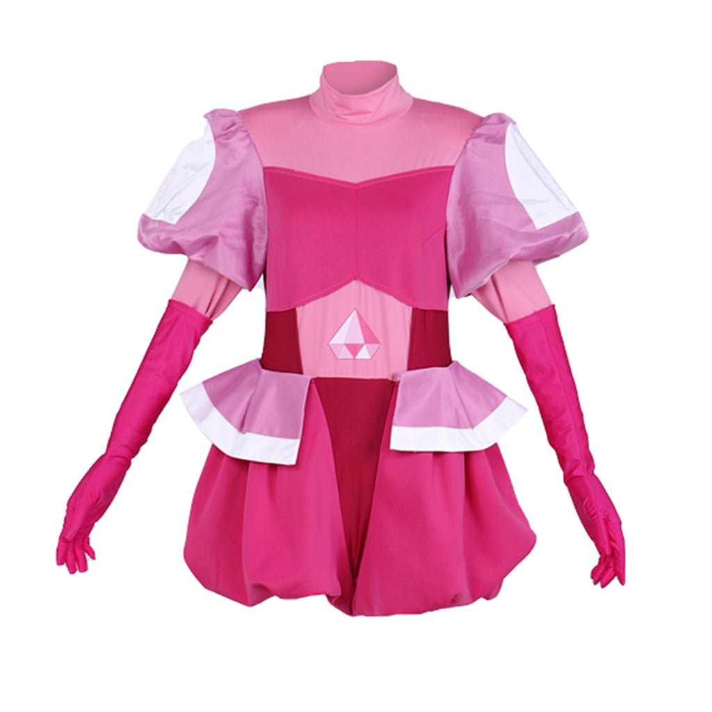 Steven Universe Spinel Gem Cosplay Kostüm Vollständiges Set Rosa Kleid mit Handschuhen & Socken