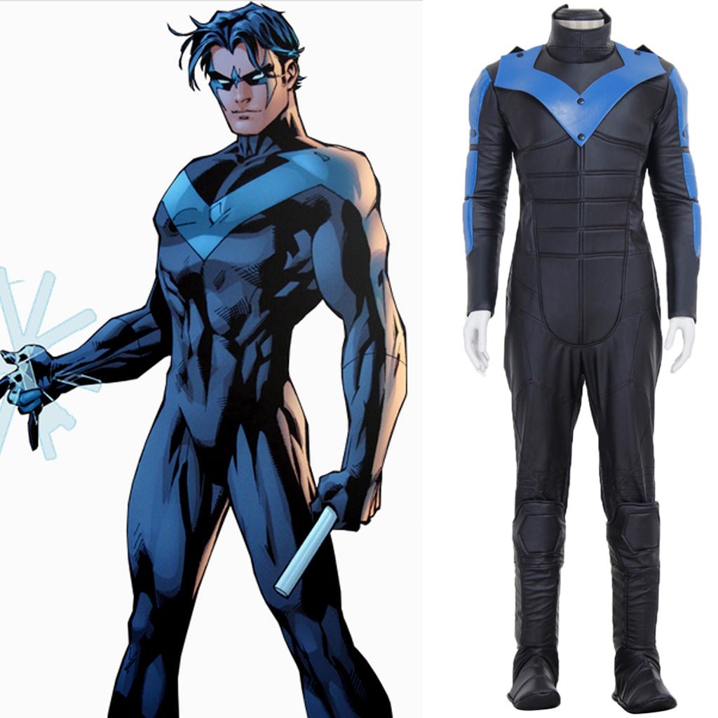 Nightwing Cosplay Deluxe Halloween Kostüm für Männer - Superheldenanzug für ultimative Fans