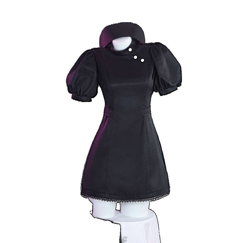 Anime Mein Dress-Up Darling Marin Kitagawa Schwarze Krankenschwester Uniform Cosplay Kostüm