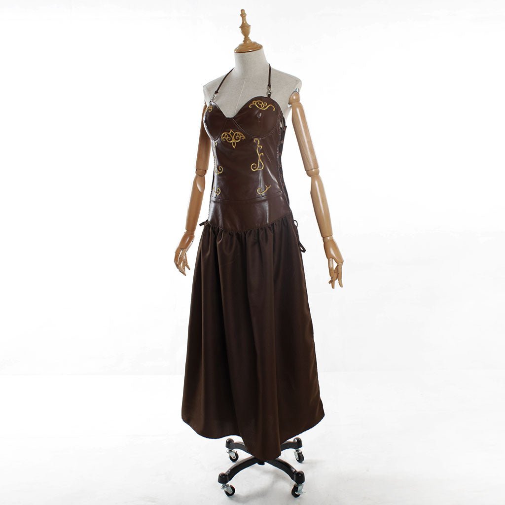 Damen Halloween Hofkleid Off Shoulder Vintage Korsett Tunika Ärmelloses Trägerkleid Maskerade Kostüm