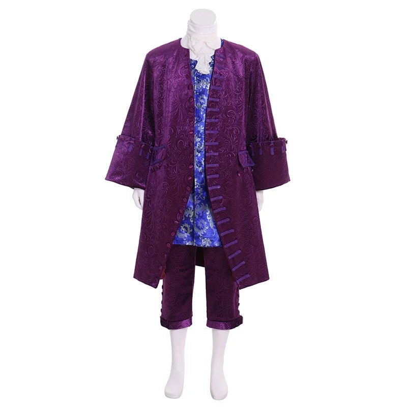 Kolonial Piraten Offizier Uniform - Lila Regency Cosplay Anzug | Mittelalter Männer Kostüm Serie von Silberkönig