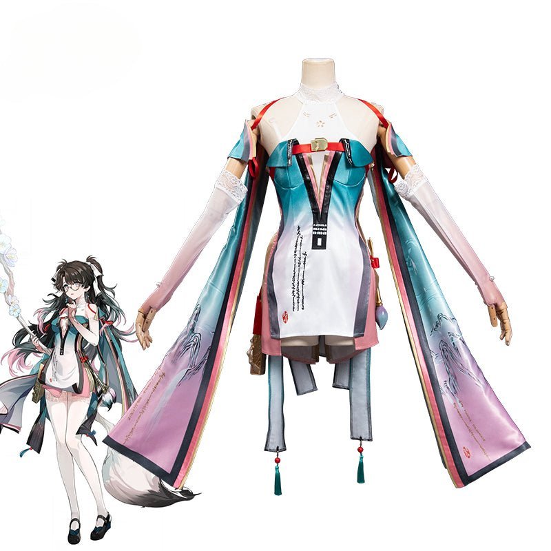 Spiel Wuthering Waves Zhezhi Cosplay Kostüm Verzauberter Pinsel Maler Zhezhi Kleid Frauen Halloween Party Outfit