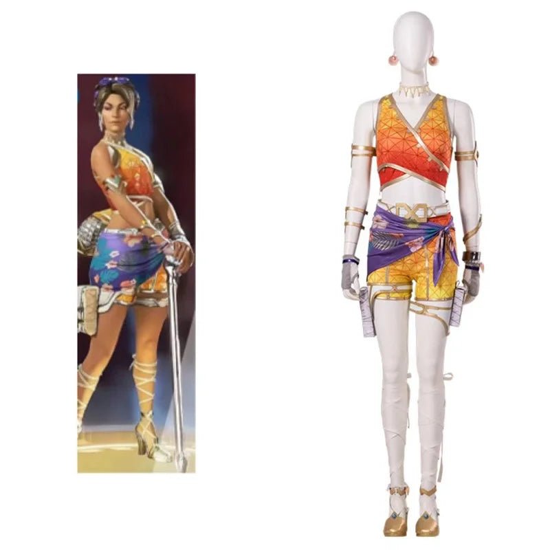 Spiel Apex Legends Loba Andrade Cosplay Kostüm Buntes Badeoutfit Frauen Sommer Maskerade Bikini