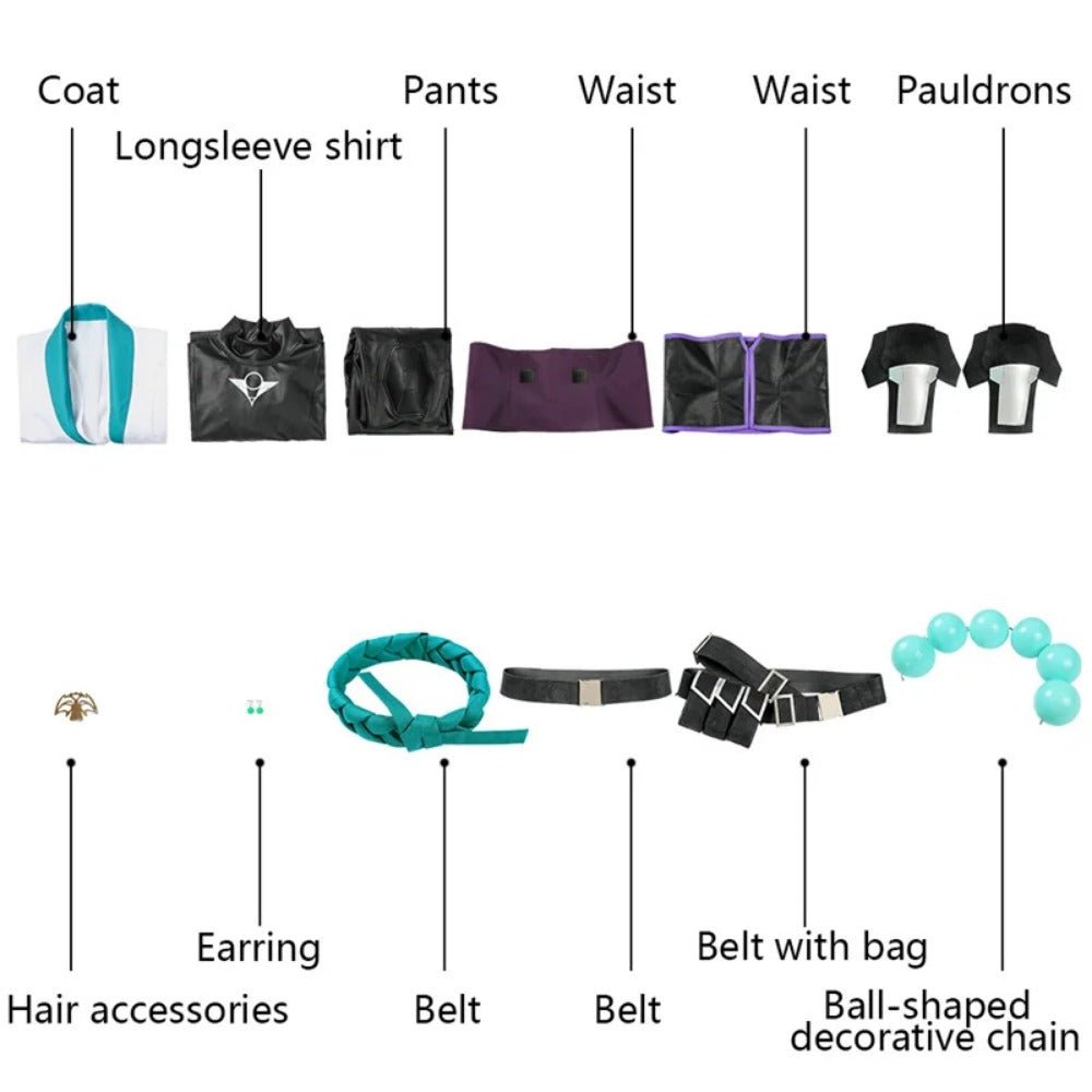 Valorant Sage Cosplay Kostüm für Frauen - Halloween Karneval Party Outfit