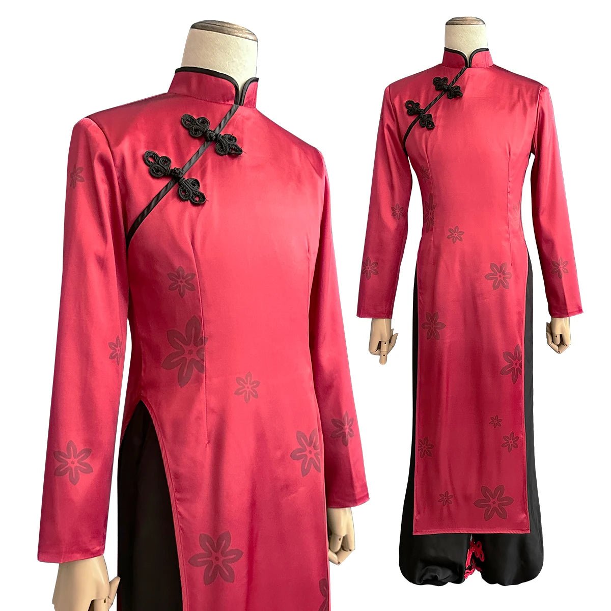 Blue Lock Anime Chigiri Cosplay China Kostüm Rot Kung Fu Tang Anzug Perücke Rose Netz Synthetische Fasern Verstellbare Größe Geschenk