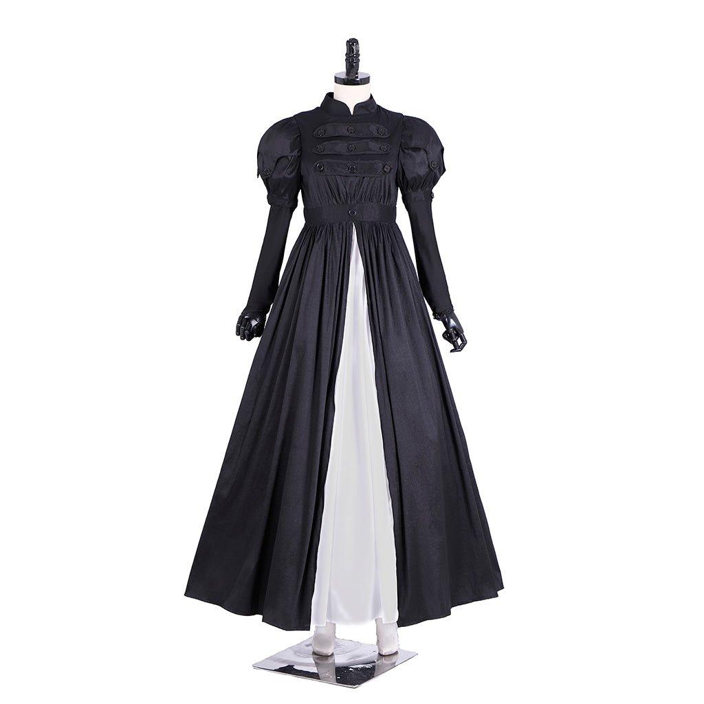 Musical Hamilton Eliza Cosplay Kostüm Kleid | Erwachsene Damen Halloween Schwarz Ballkleid | Satin Hamilton Kleid Maßgeschneidert