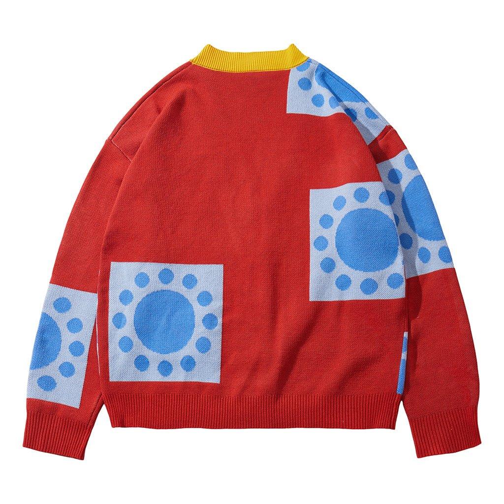 Stylischer Anime Wano Land Luffy Cosplay Pullover | Anime Cardigan für Erwachsene | Halloween Cosplay Mantel