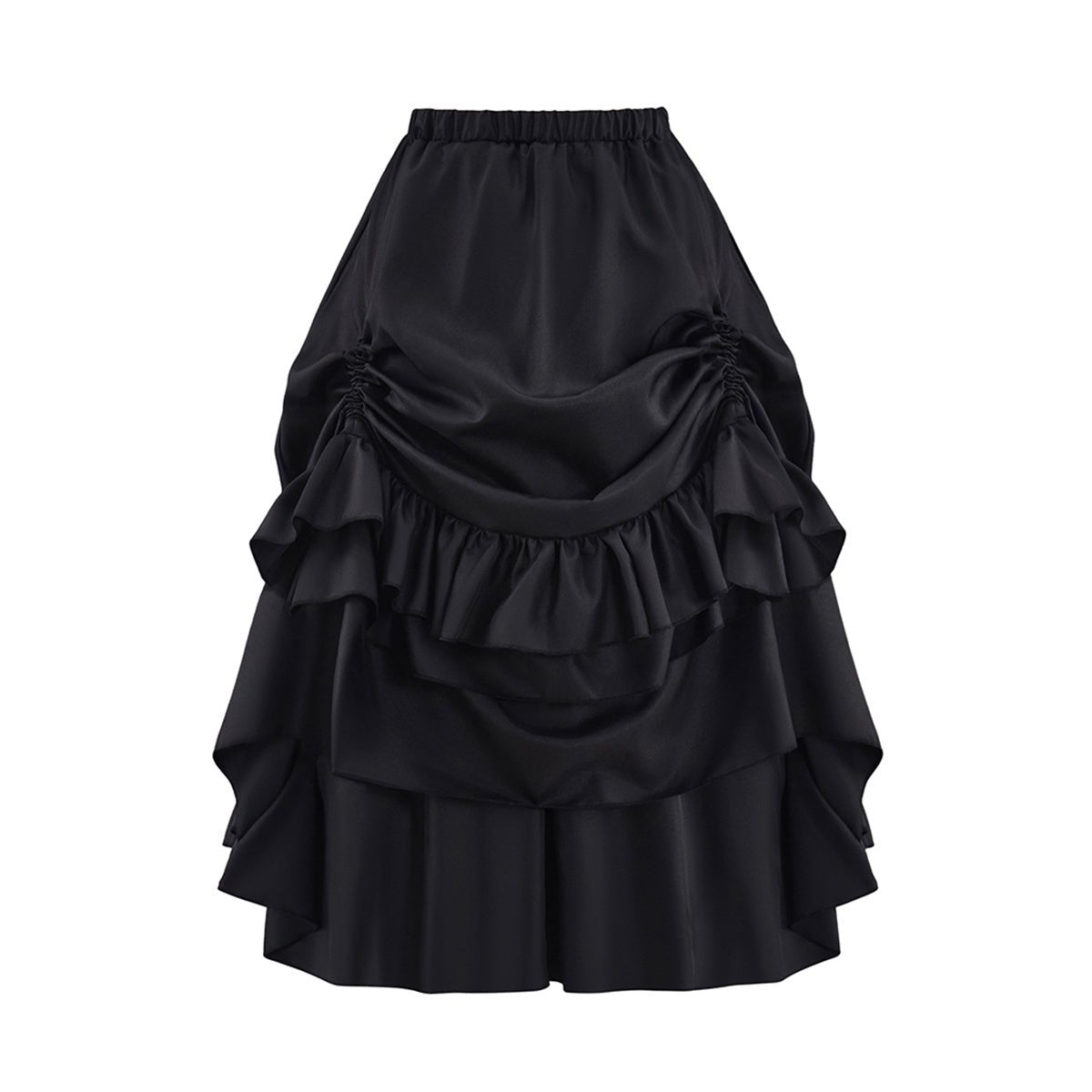 Mittelalterliches Gotisches Schwarzes Bustier Rock Cosplay Kostüm