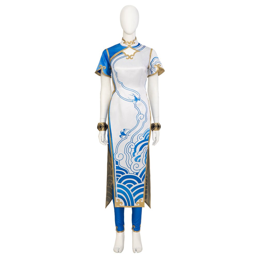 Chun-Li Cosplay Jumpsuit mit Cheongsam aus Street Fighter