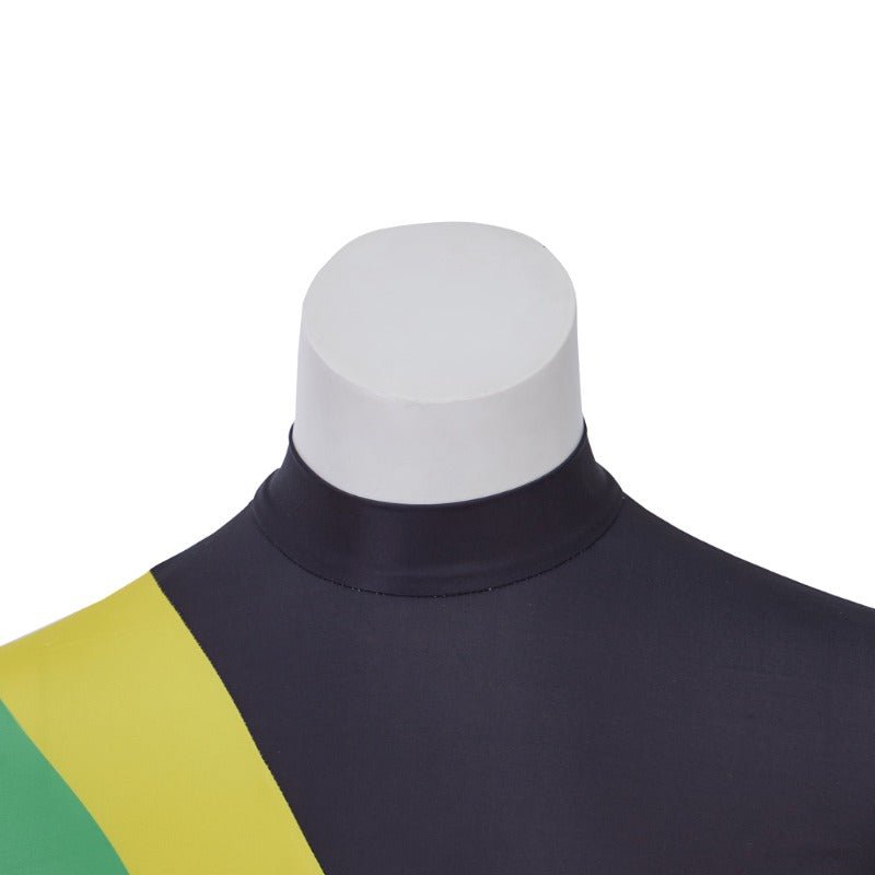 Erwachsene Cool Runnings Jamaikanisches Bobsleigh Team Cosplay Bodysuit für Eisrutschen