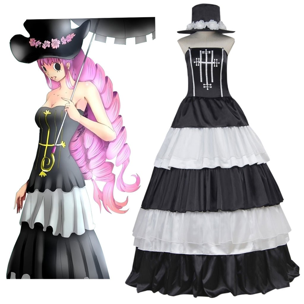 One Piece Geisterprinzessin Perona Cosplay Kostüm