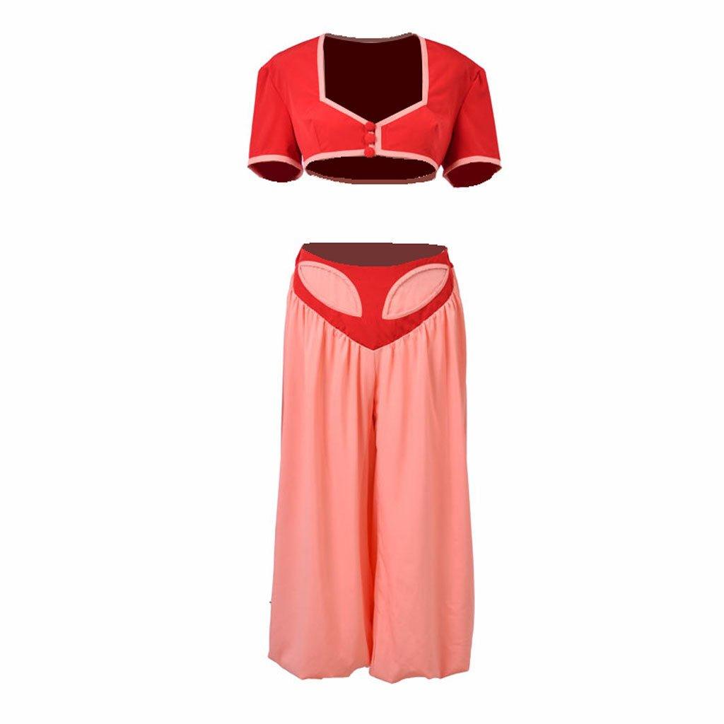 Traum von Jeannie Cosplay Kostüm Jeannie Kleid Bauchtanz Kostüm Outfit