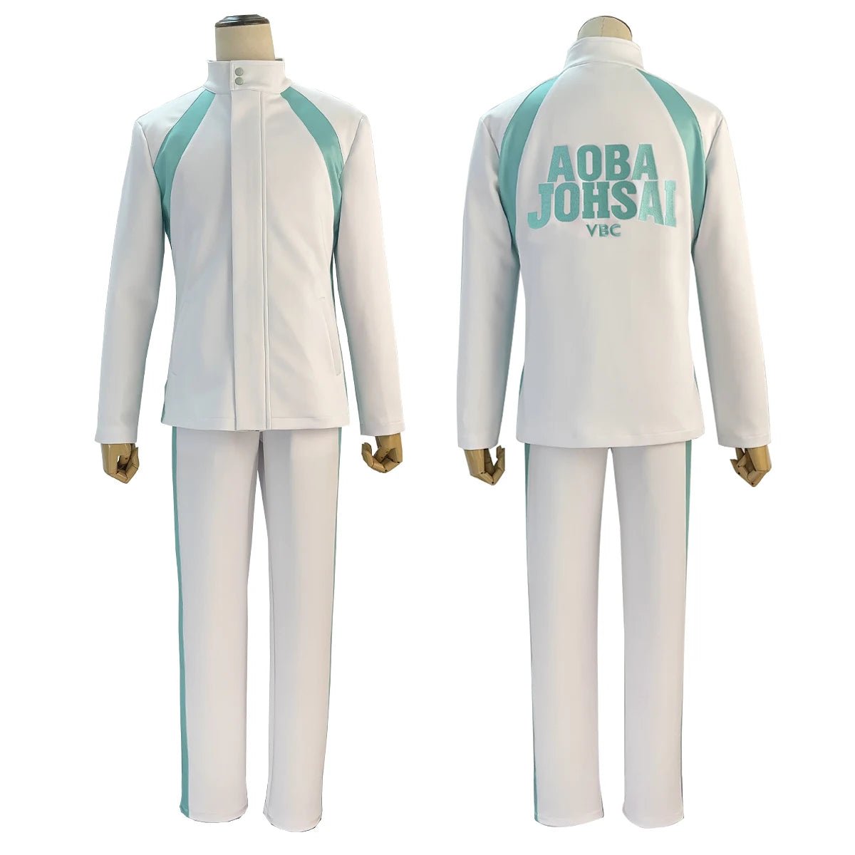 Haiky Anime Aobajohsai High School Uniform Oikawa Tooru Cosplay Kostüm Perücke Bestickter Full-Zip Tracksuit Tägliches Outfit