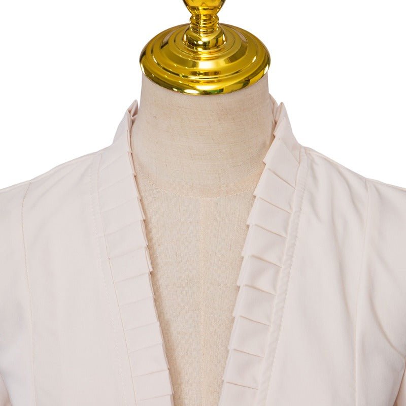 Vintage Gotisches High-Low Cocktailkleid – Damen Mittelalter Cosplay Langarm Bodycon Kostüm