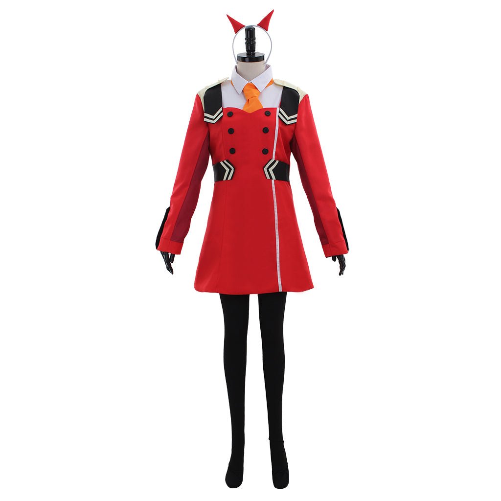 DARLING in the FRANXX Zero Two Code:002 Uniform Kleid Cosplay Kostüm Rot