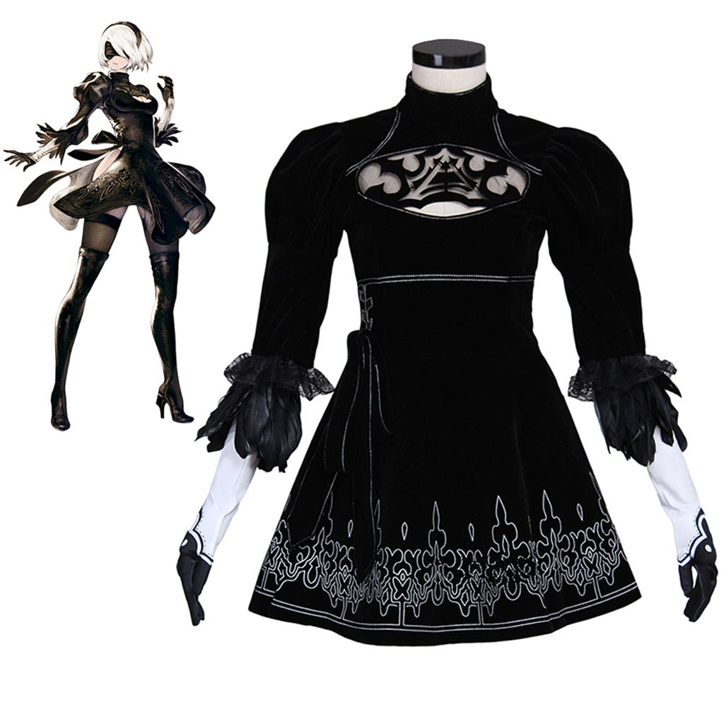 Nier Automata Cosplay Kostüm Yorha 2B Outfit | Spiel Cosplay Serie