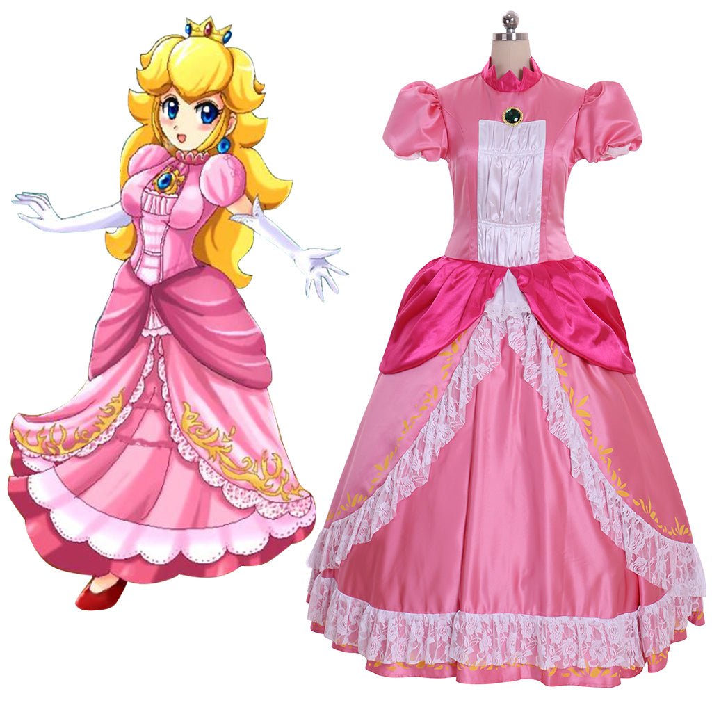 Prinzessin Daisy Cosplay Kostüm | Peach’s Schwester Kleid aus der Spiel Cosplay Serie