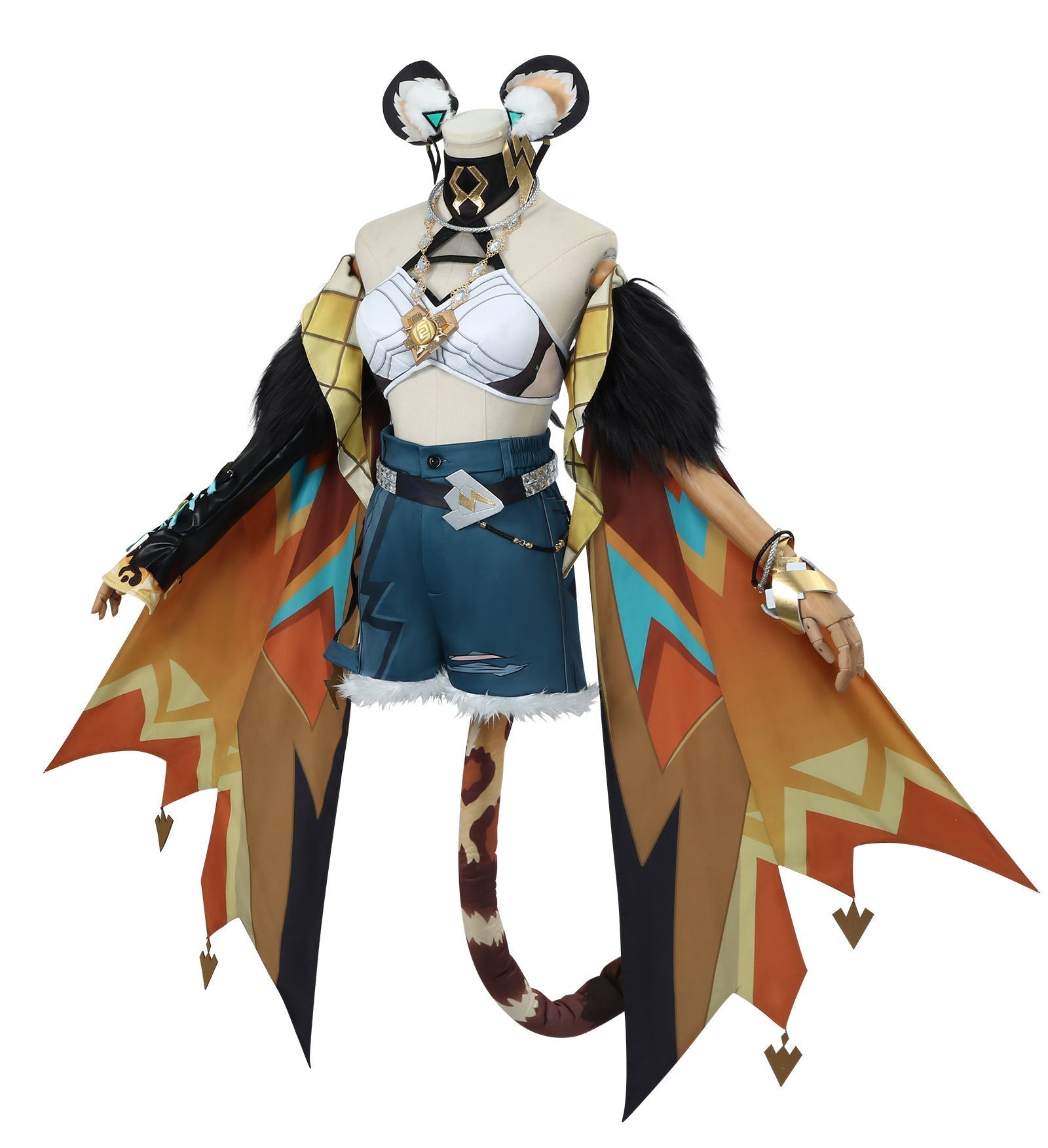 Genshin Impact Natlan Cosplay Kostüm - Xilonen Rollerblading Panther Mädchen Outfit