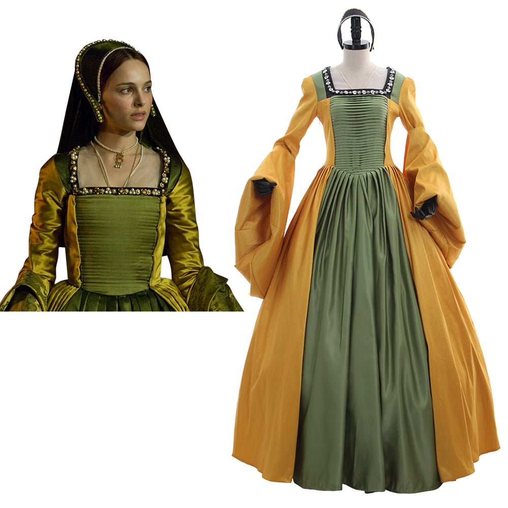 Das andere Boleyn Mädchen Tudor England Kleid | Anne und Mary Cosplay Kleid für Frauen | Mittelalterliches Hofball Kostüm