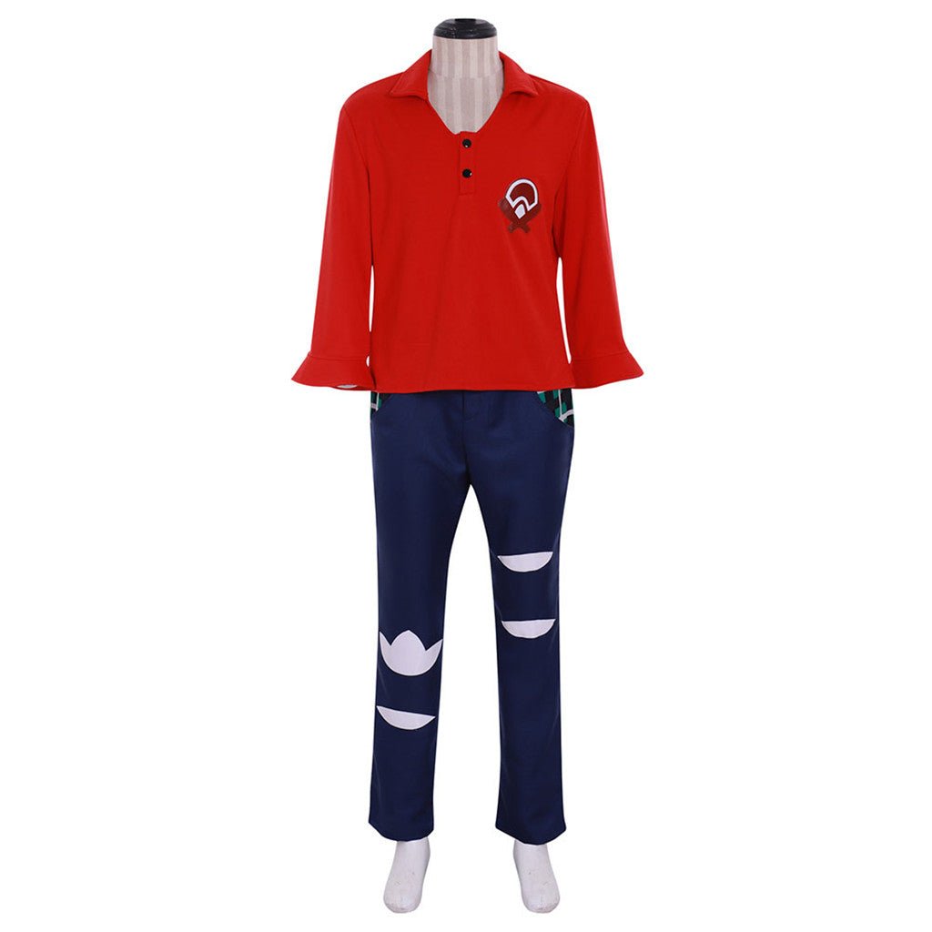 PM Schwert und Schild Männlicher Trainer Cosplay Kostüm