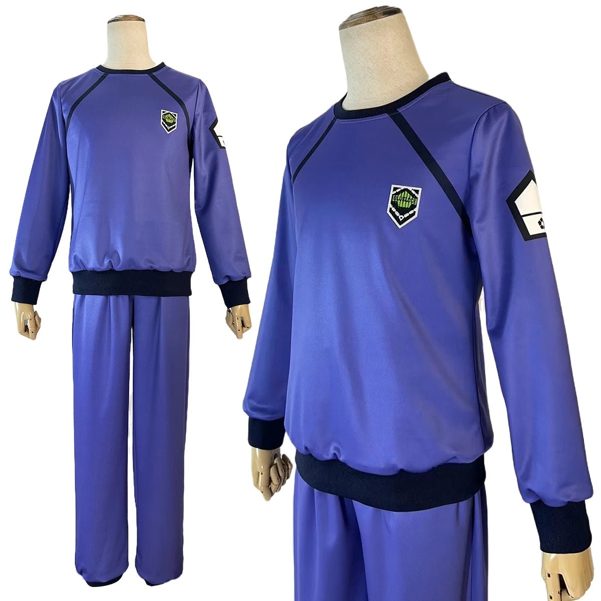 Blue Lock Pyjamas Reo Nagi Bachira Isagi Chigiri Nachtwäsche Stickerei Brustlogo