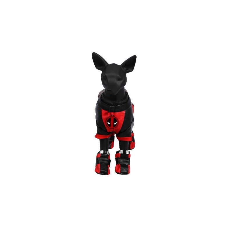 Deadpool Hund Cosplay Kostüm - Superhero Haustier Outfit für Halloween & Partys