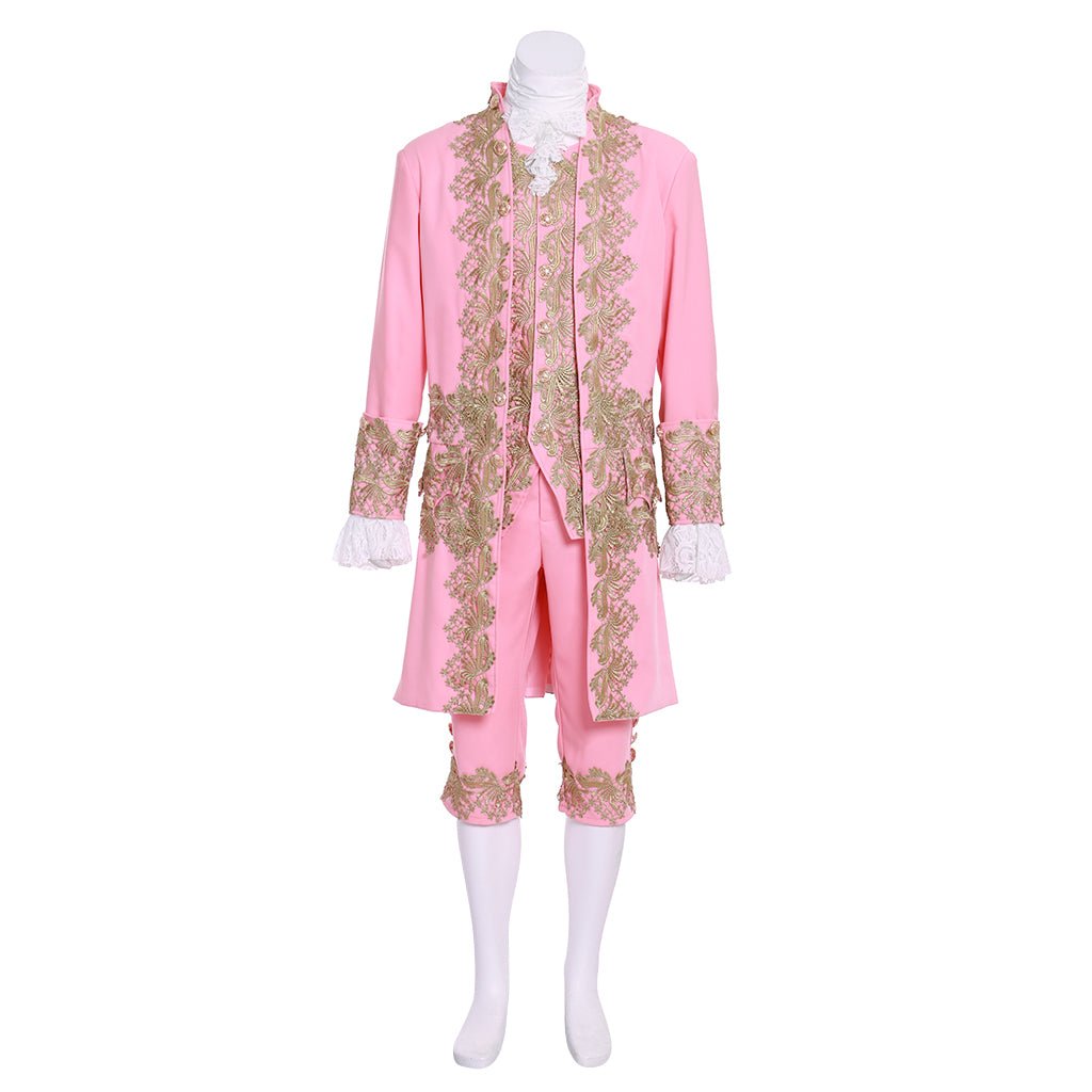 18. Jahrhundert Herren Kolonial Rokoko Anzug - Rosa Regency Hof Outfit