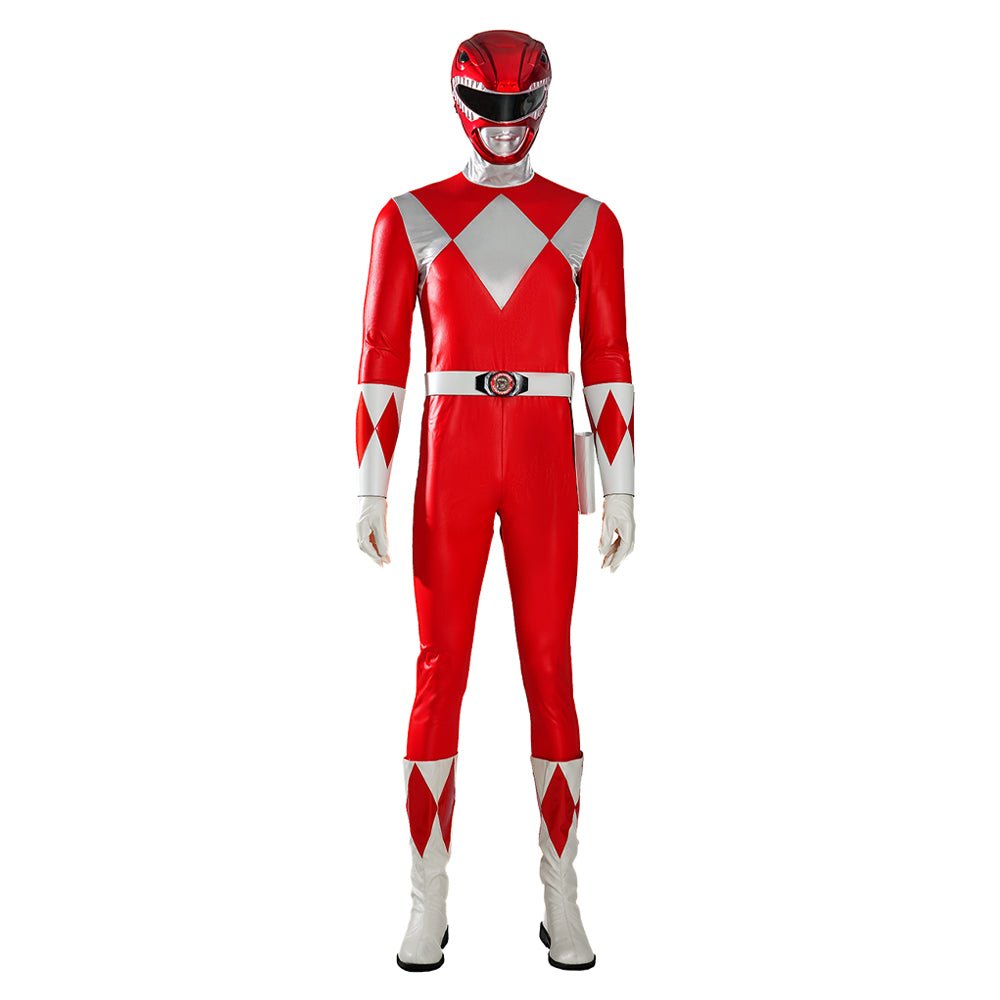 MMPR Roter Ranger Anzug Kostüm Cosplay Overall