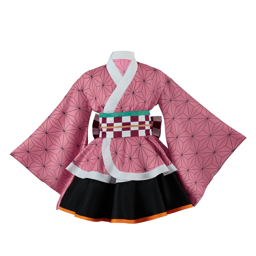 Demon Slayer Nezuko Kimono Cosplay Kostüm – Authentisches Anime Outfit