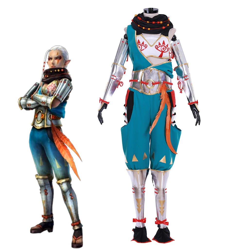 Game Impa Cosplay Kostüm Frauen Fantasia Crop Top Hose Kampfanzug Halloween Karneval Party Krieger Verkleidung Uniform