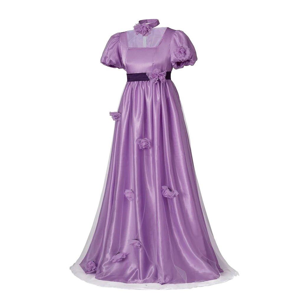 Damen Philippa Cosplay Kostüm Lila Kleid - Ein edles Regency Prinzessin Ballkleid