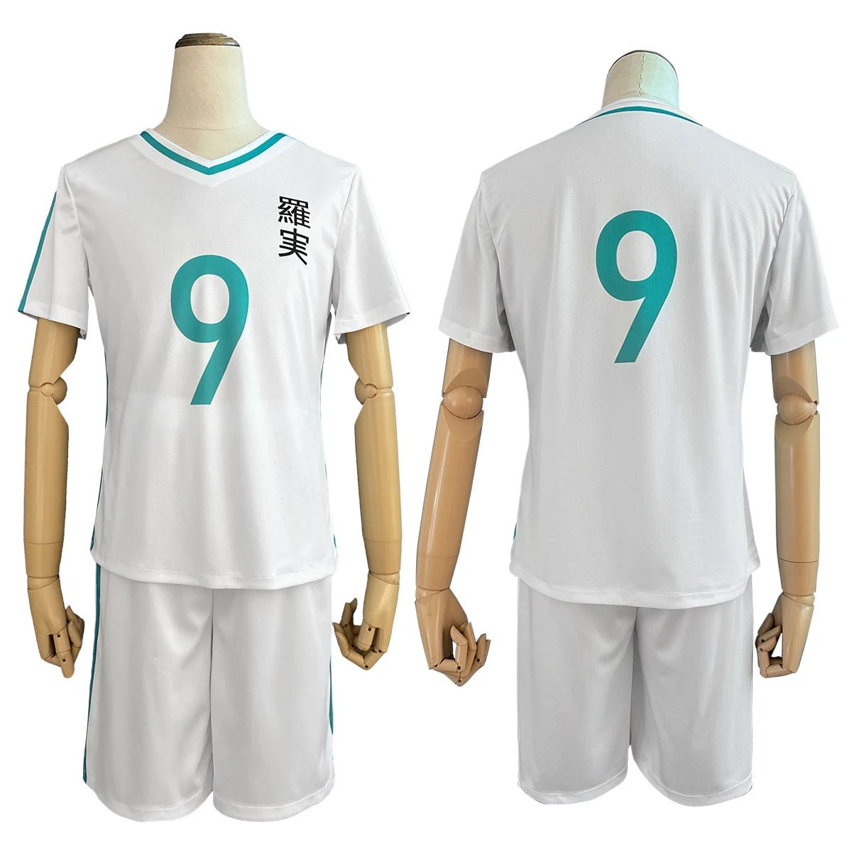 Blue Lock Anime Chigiri Cosplay Kostüm Perücke Schulsport Uniform Top Shorts Rose Netz Synthetisch Tägliches Tragen Halloween